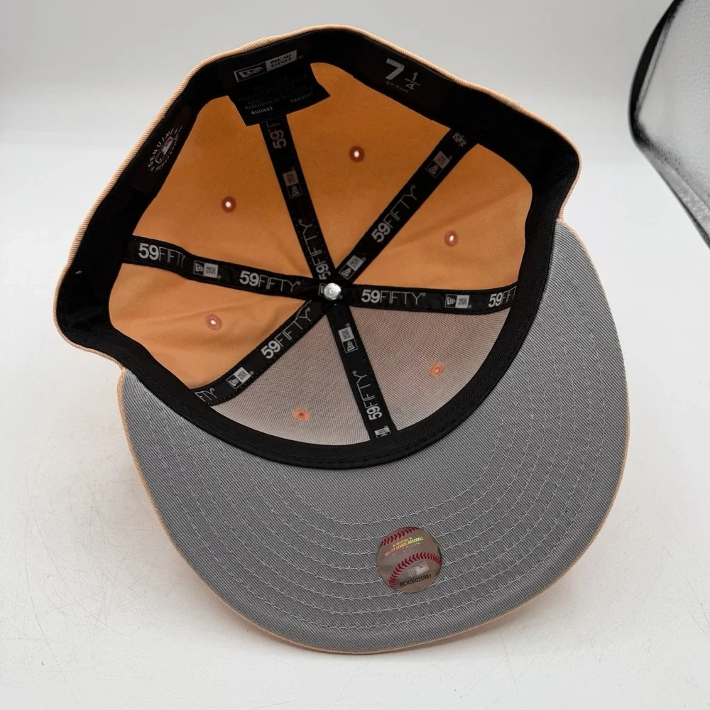 New Era 59Fifty St Louis Cardinals Hat Cap 7 1/4‎ Peach Spring Collection Fitted